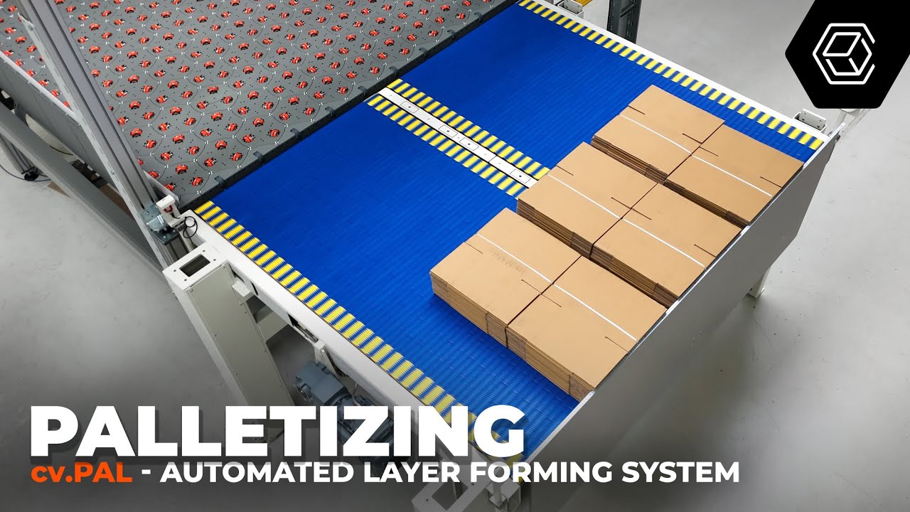Palletizing robot automatically forms pallet layers of corrugated boards, cartons & other objects