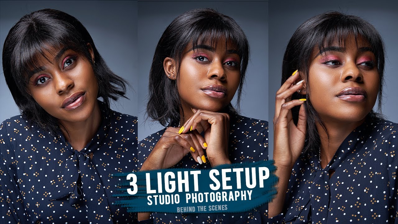Easy 3 light Setup Studio PORTRAIT PHOTOGRAPHY / Sony A7III & Tamron 28-75mm / Behind The Scenes