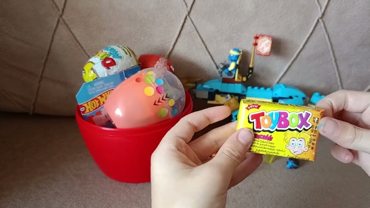 ninjago jay dev oyun hamuru dev sürpriz yumurta ozmo toybox mrbady topi hotwheels dinomino part15