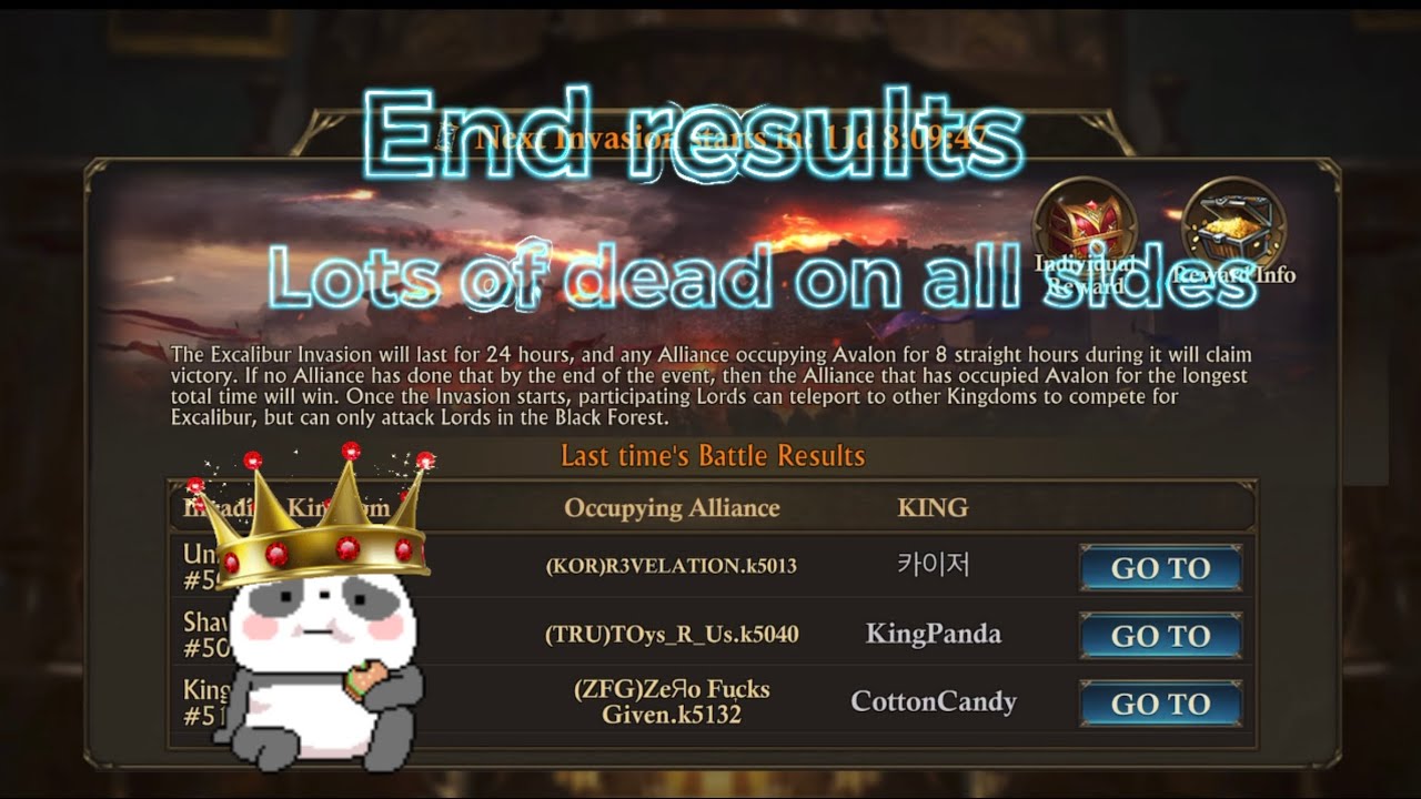 KING OF AVALON KVK BATTLE WITH 5013 & 5132