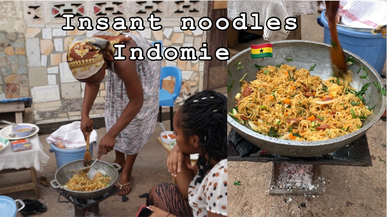 How to Cook INSTANT NOODLES || easy delicious FRIED INDOMIE || Easy Ghanaian street Vegetable food