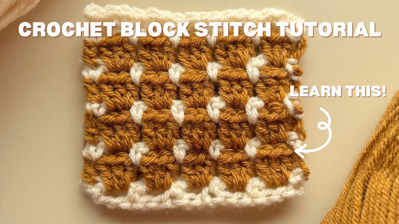 How to Crochet the Block Stitch - Easy Crochet Tutorial!
