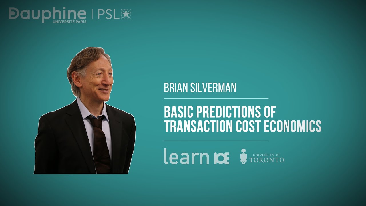 SILVERMAN / Basic Predictions of Transaction Cost Economics