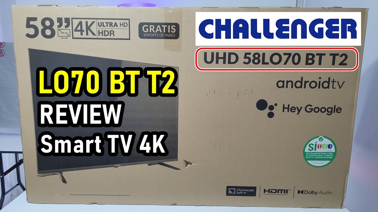 CHALLENGER 58LO70 BT T2 (58LO70 ANDROID T2) Smart TV 4K: полный обзор