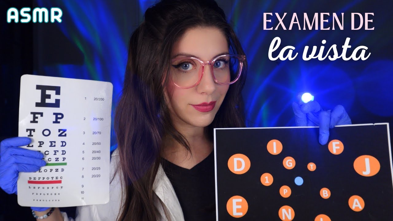 ASMR • Examen de LA VISTA Orbital Soft Spoken Relajante Test Visual