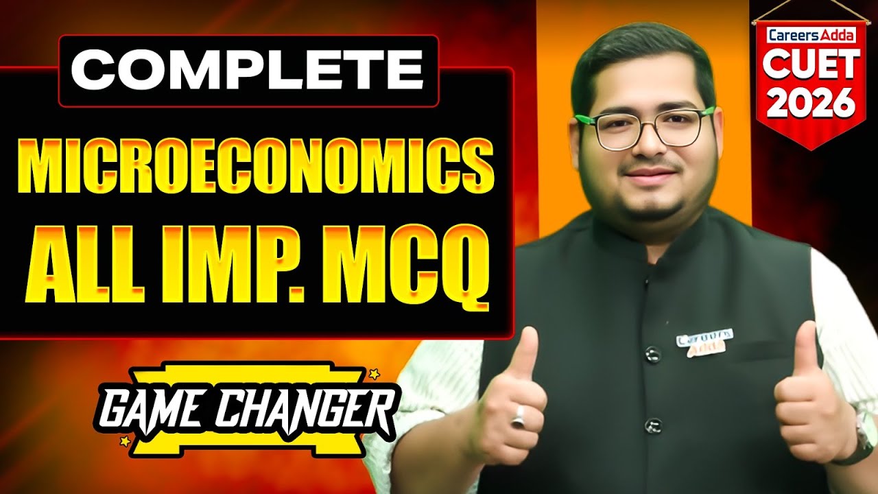 CUET Economics 2026 | Microeconomics All MCQs in One Shot | CUET Commerce Preparation