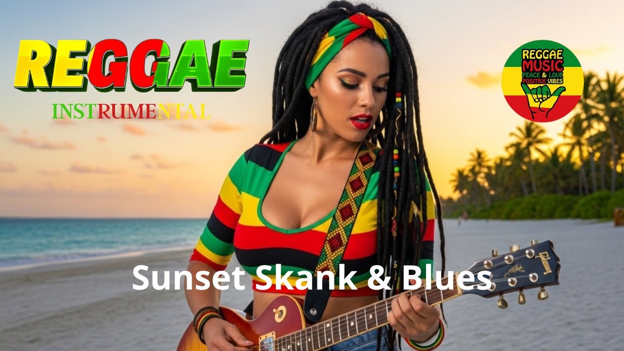 Sunset Skank & Blues 🌅 Reggae Blues Instrumental  Guitares Roots & Chill Vibes