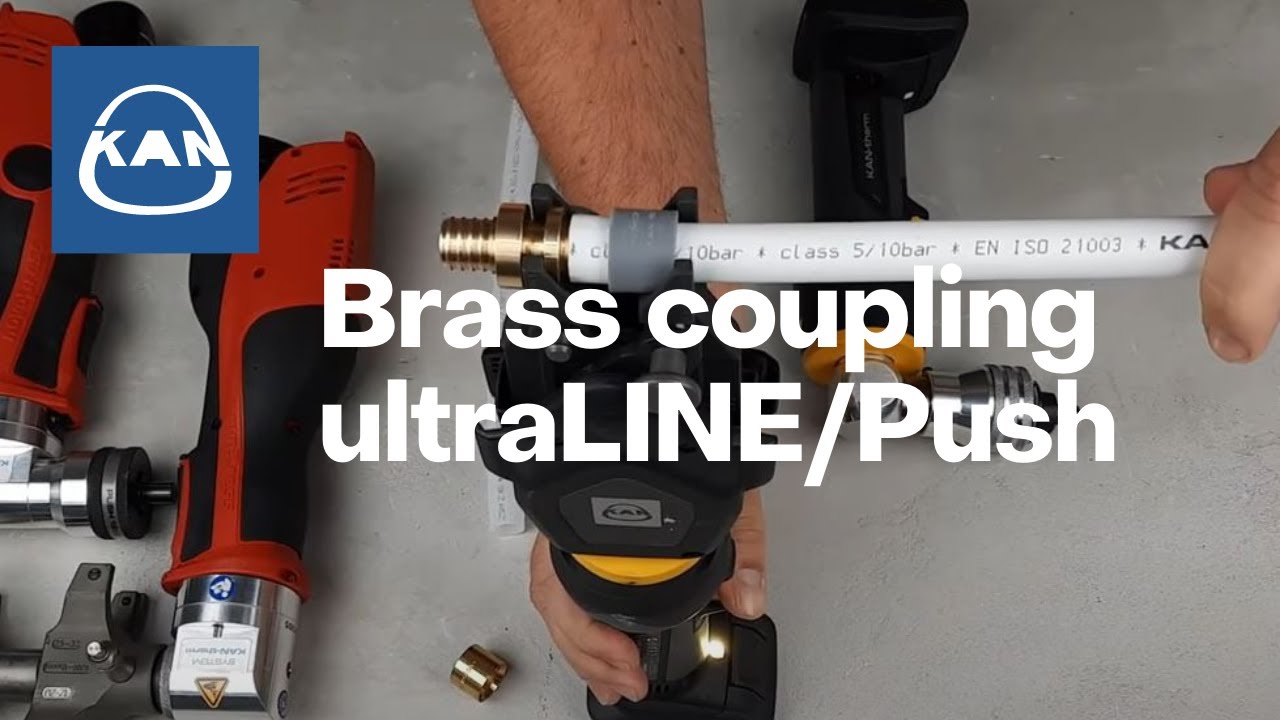 Brass coupling ultraLINE/Push