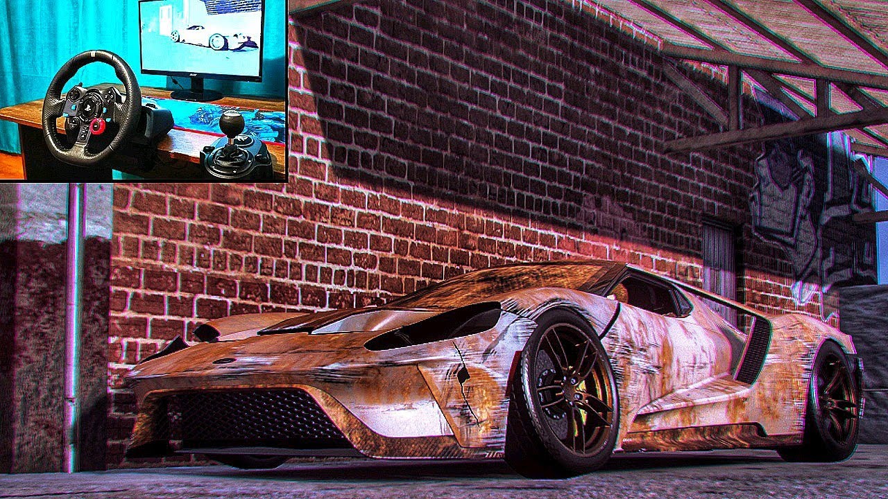 Rebuilding a Ford GT - NFS HEAT - Logitech G29 gameplay