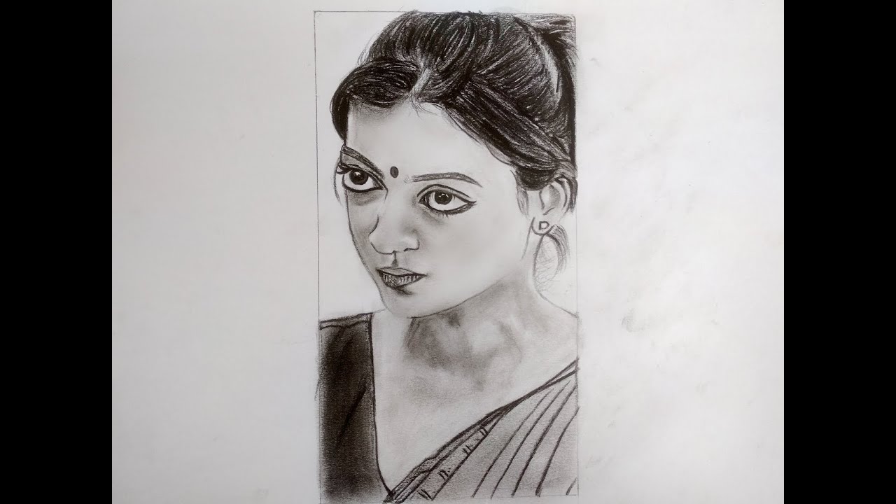 Nazriya pencil drawing video/nazriya raja Rani movie scene /nazriya Drawing/how to draw a nazriya