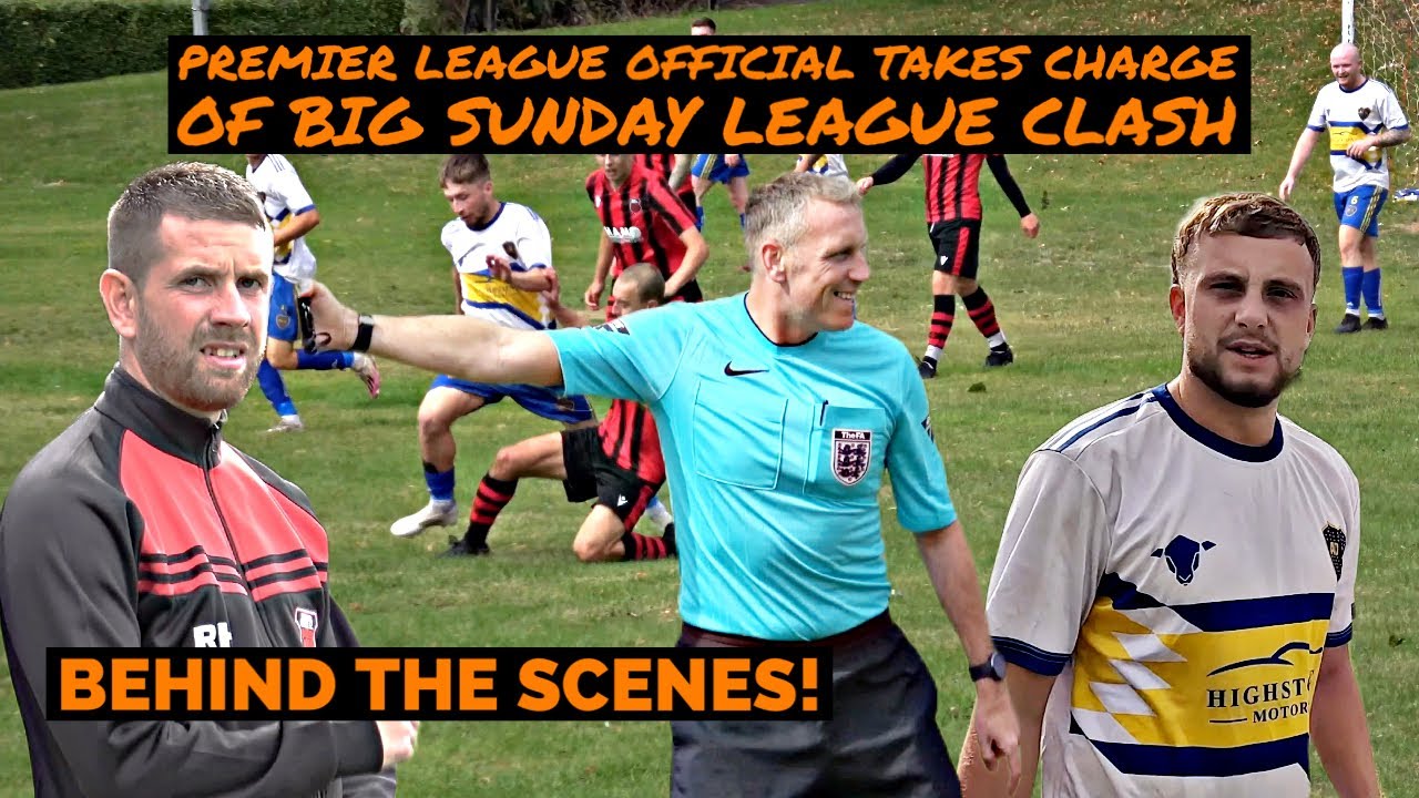Premier League Assistant Referee Takes Charge of Big Sunday League Football Match!