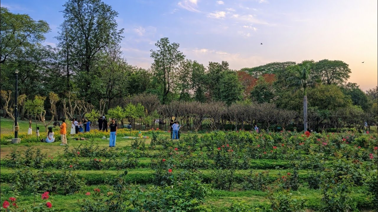 🌳 Evening Walk at Nehru Park | Rose Garden 🌹 • Open Gym 💪 • Jogging Track 🏃 | Delhi Park Walk 2026