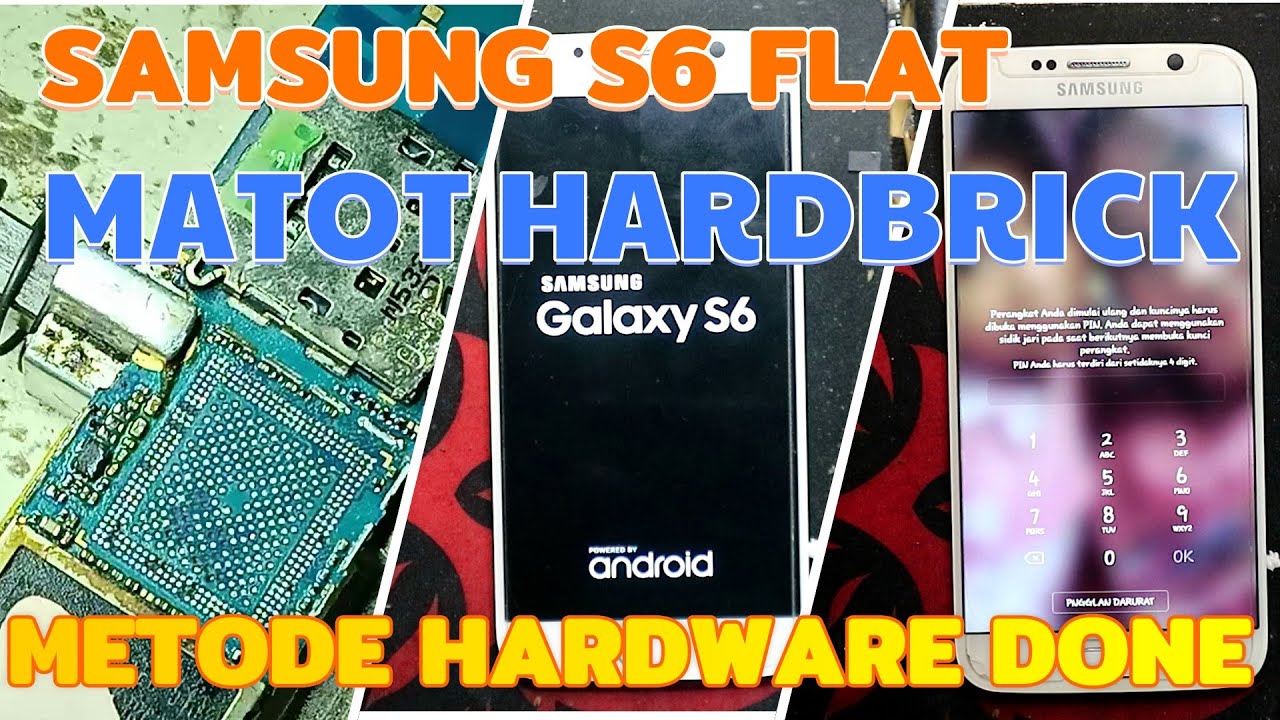 samsung s6 flat mati total  done by harware  reballing ic baseband and ufs