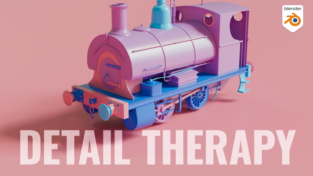 Complete Blender Modelling Course - The Steam Train Part 5 - Modelling The Rest Of The Details