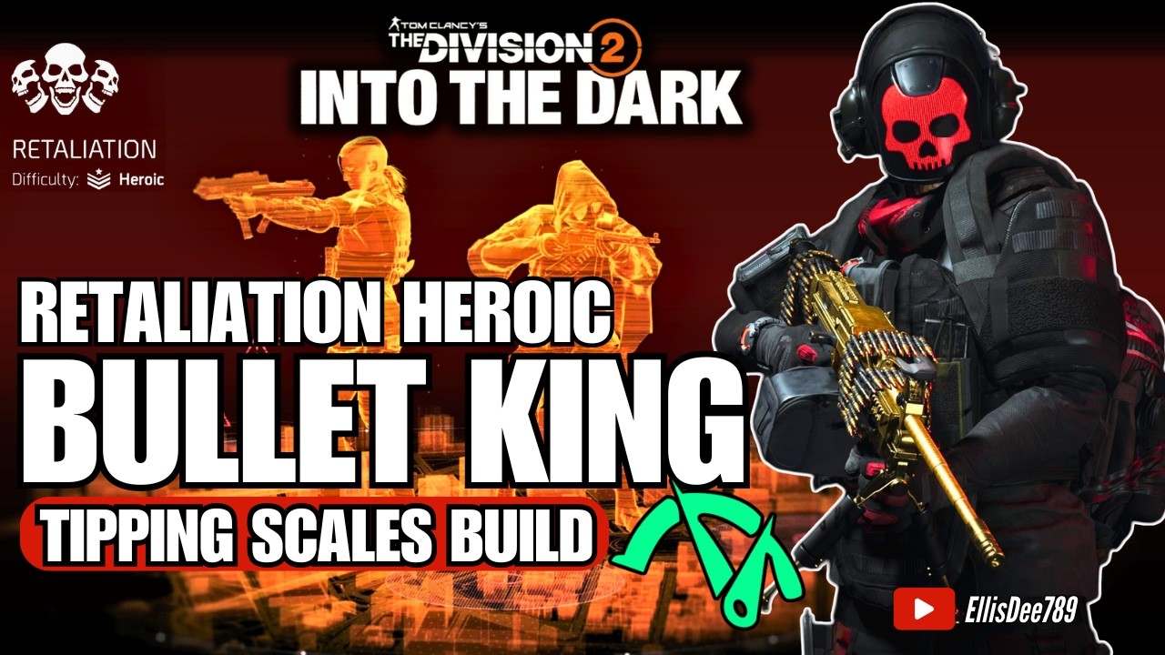 Retaliation Heroic | BULLET KING Tipping Scales Tank Build - The Division 2