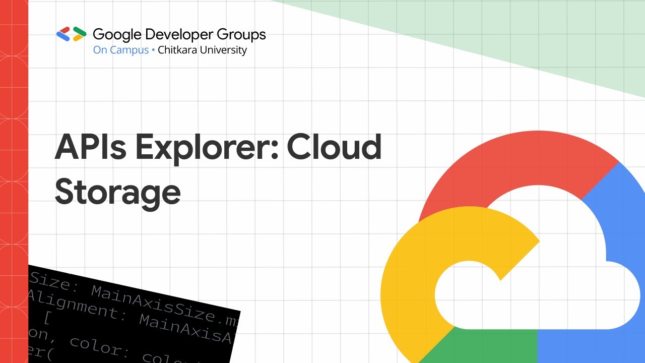 E01: APIs Explorer: Cloud Storage || GDG CUIET || GenAI Study Jams
