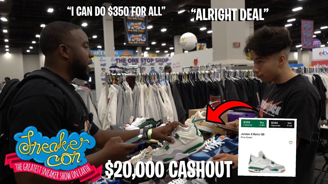 WE AGREED ON THE DEAL AND THEN HE FLAKED! *$20,000 CASHOUT AT SNEAKER CON LAS VEGAS* (DAY 1)