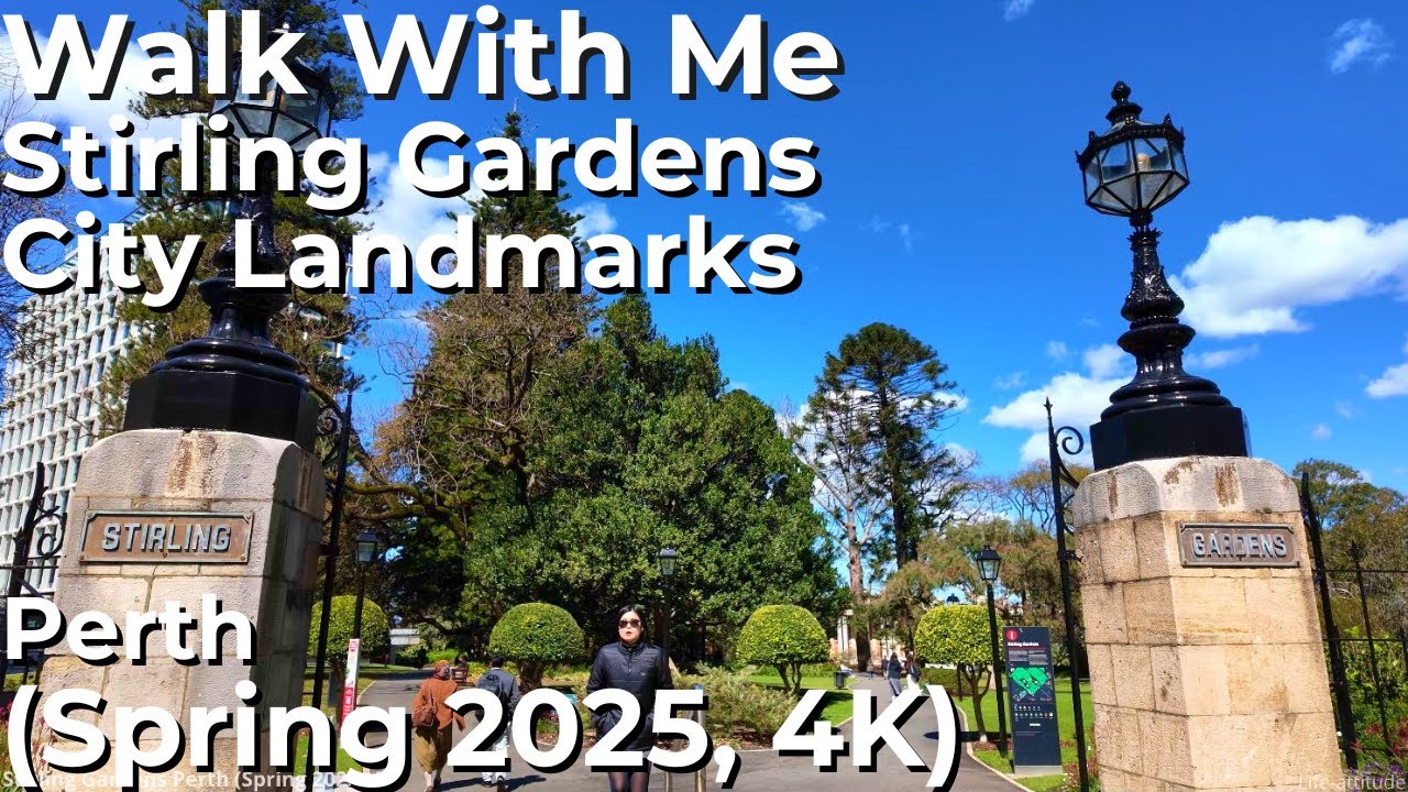 Walk With Me: Stirling Gardens Perth Australia (Spring 2025, 4K) | Full City Park Tour