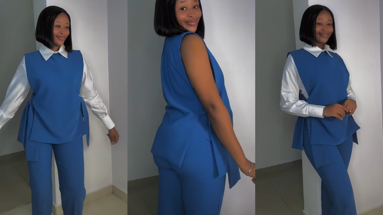 How to Sew this Pinafore Blouse (beginners tutorial)