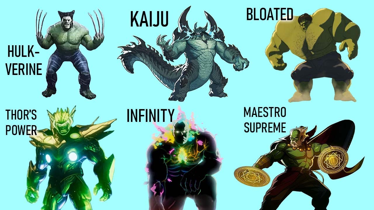 Объяснение всех вариантов ХАЛКА в мультивселенной киновселенной Marvel!