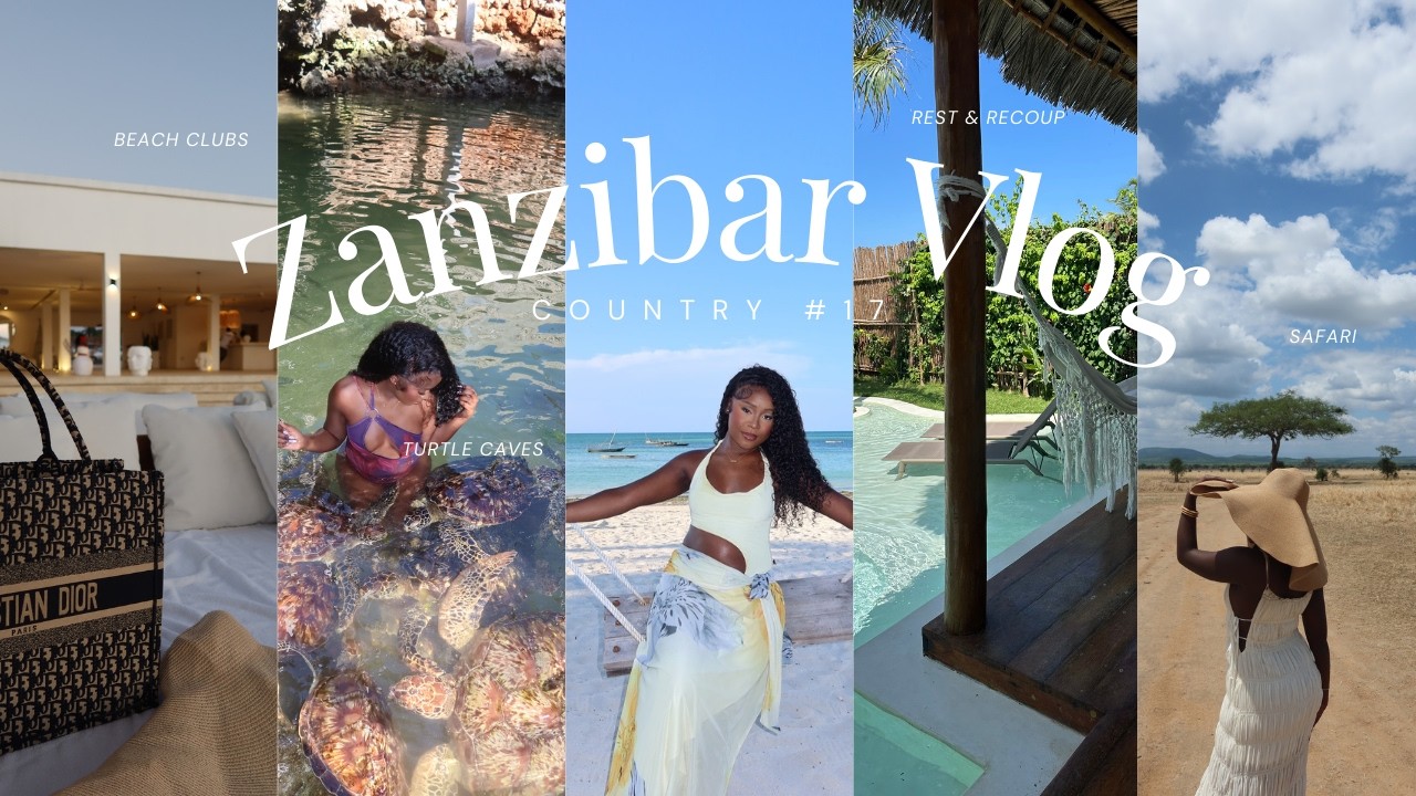 1ST TRAVEL VLOG | ZANZIBAR | DREAM HOLIDAY DESTINATION | SAFARI + SWIMMING WITH TURTLES