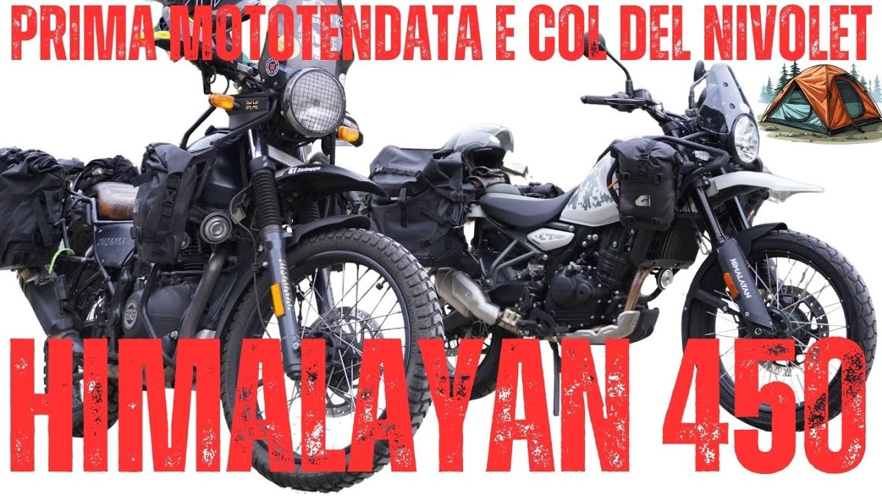 ROYAL ENFIELD HIMALAYAN 450:  PRIMA TENDATA E SALITA AL COL DEL NIVOLET