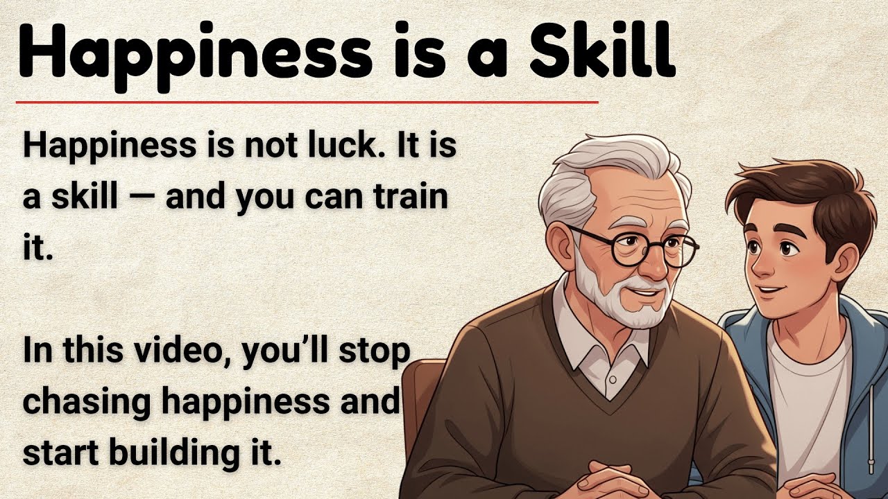 Happiness Is a Skill – And You Can Actually Learn It || Graded Reader || Improve Your English ✅️