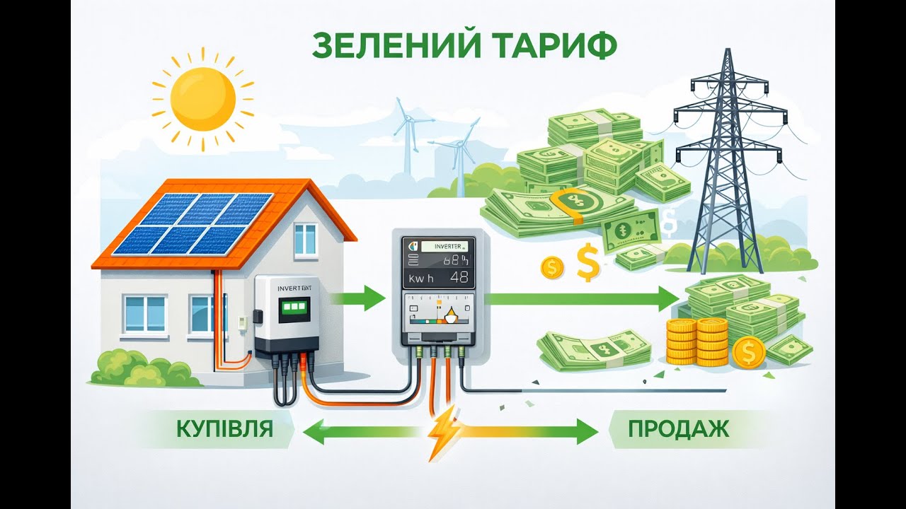 Як працює зелений тариф на практиці, для чого він потрібний.