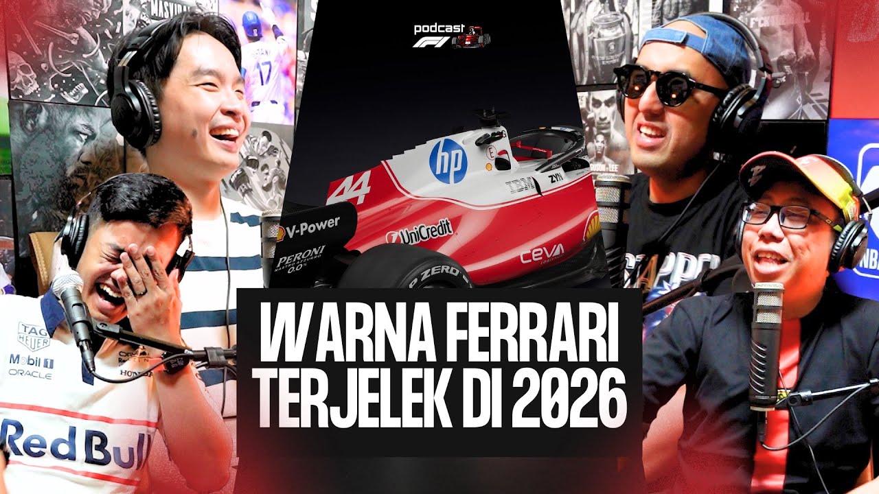Warna Ferrari Terjelek di 2026, Setujukah? #podcastf1 