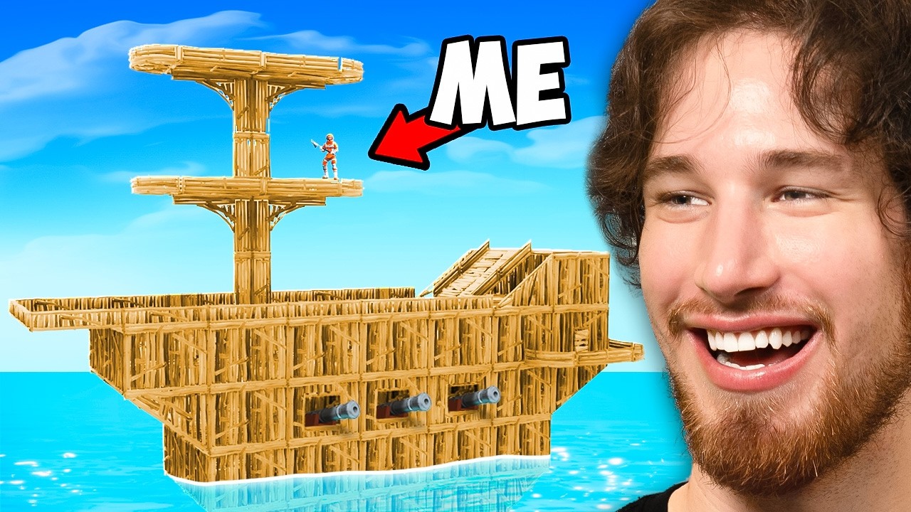 Building a MAX LEVEL Raft in Fortnite!