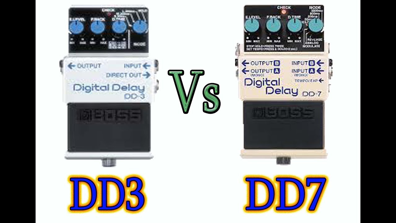 QUE PEDAL DE DELAY PARA GUITARRA ES MEJOR:DD3 VS DD7 DIGITAL BOSS