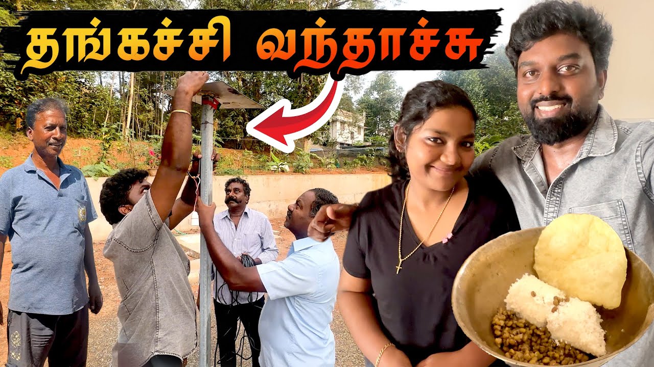 தங்கச்சி வந்தாச்சு ❤️ | Kanyakumari Puttu 🤤 | CCTV for Daddy Farmland 🔥