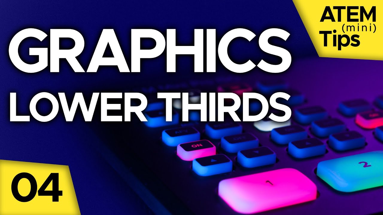 Заголовки, прозрачная графика нижней трети из Photoshop в ATEM - ATEM Mini Pro, ATEM Mini Tips 004