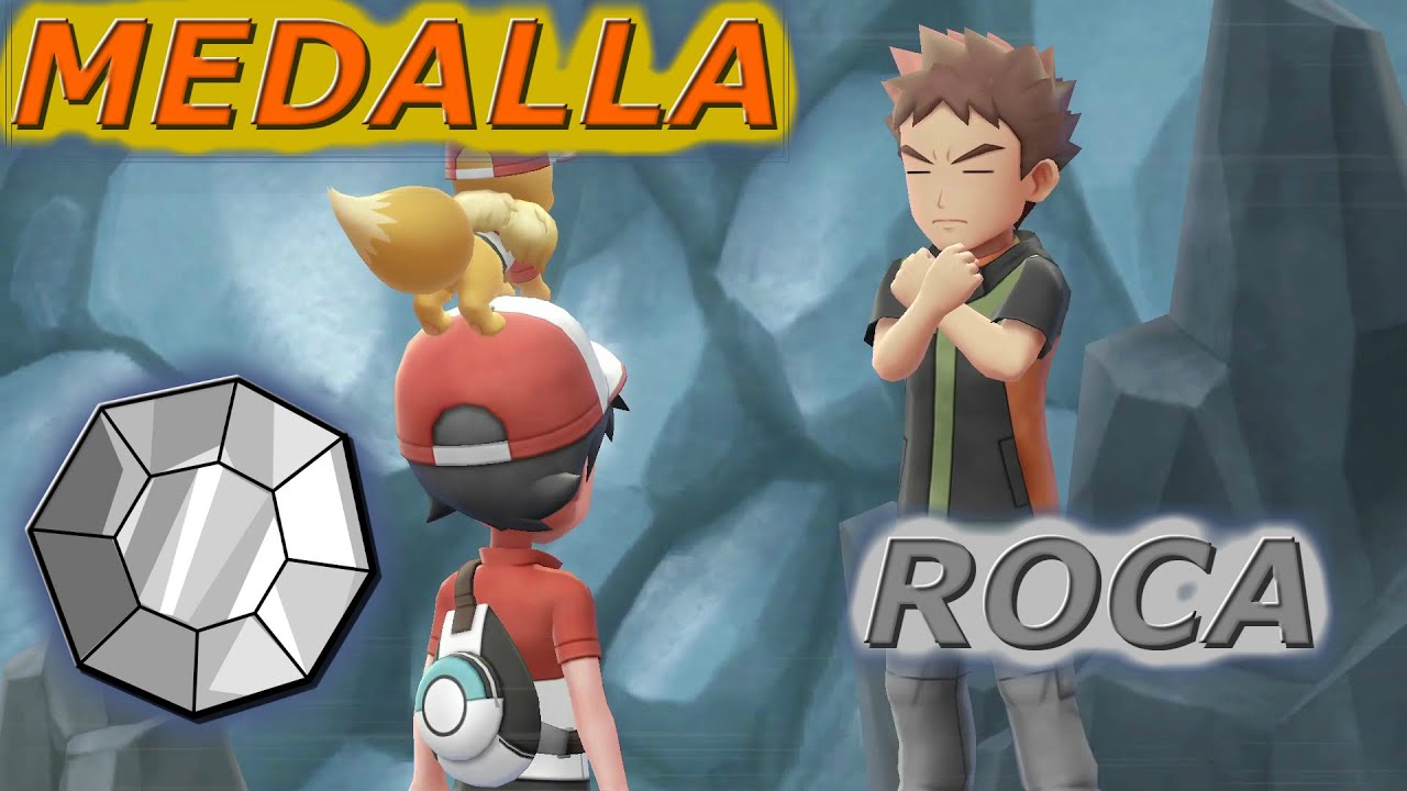 Pokemon Lets Go Eevee - A por Brock y la medalla roca - Primera medalla