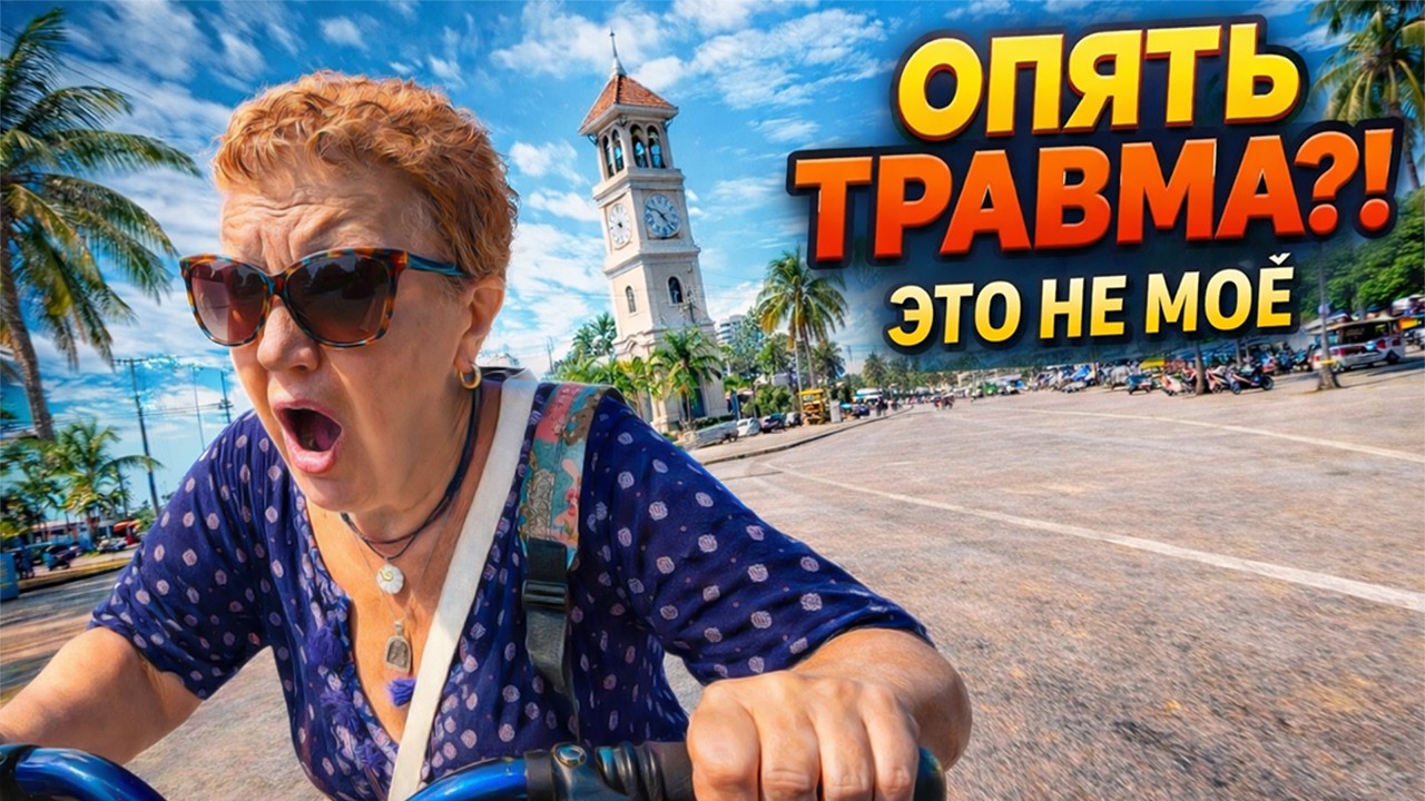 ОПЯТЬ ТРАВМА В ПАТТАЙЕ 😱 Велосипед НЕ МОЁ! Таиланд 🇹🇭