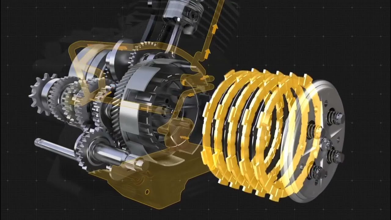 PRINCIPIO de funcionamiento en 3D de un motor 125,150,200,250 etc / así funciona una MOTOCICLETA 💥