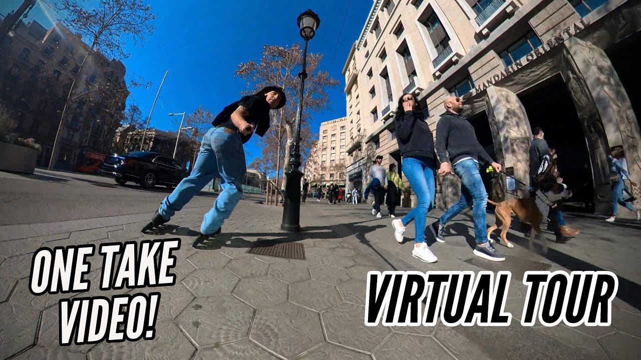 STREETS OF BARCELONA - 360 CAMERA FLOW SKATING