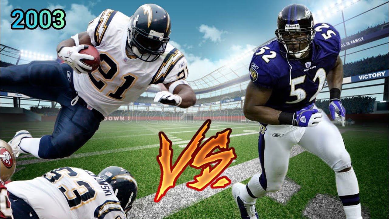 LaDanian Tomlinson vs Ray Lewis (2003) | RB vs LB Matchup