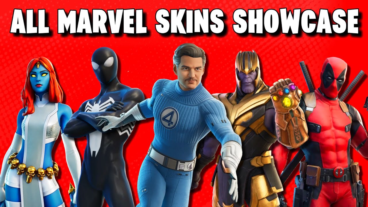 ALL Marvel Skins in Fortnite Showcase! (All Seasons 2019-2025 Full Showcase)