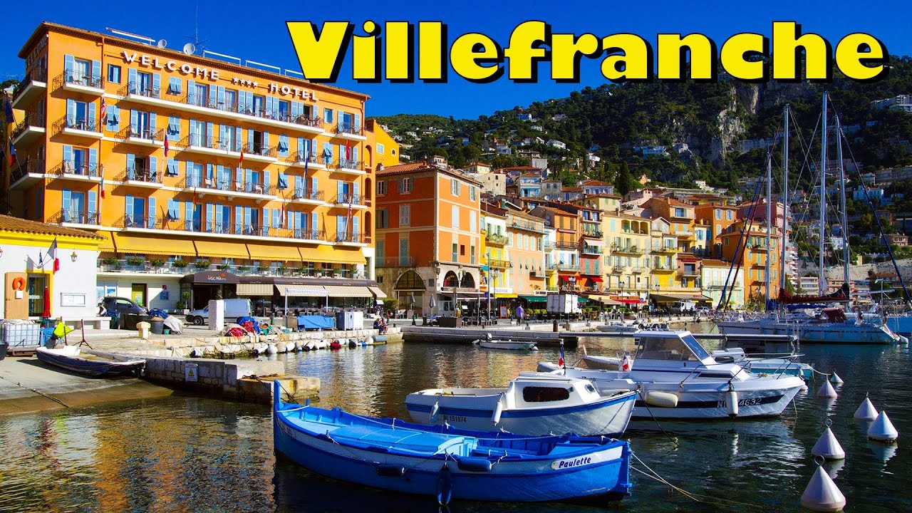 Villefranche-sur-Mer, France 4K UHD - Sail and Drive around this Scenic French Riviera Port