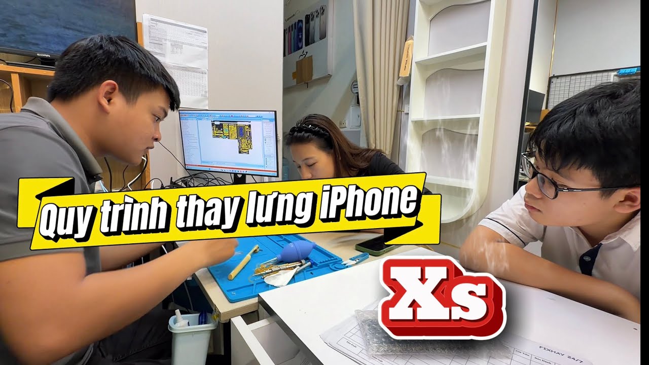 Quy trình thay kính lưng iPhone. IPhone Xs lấy ngay | Fixhay