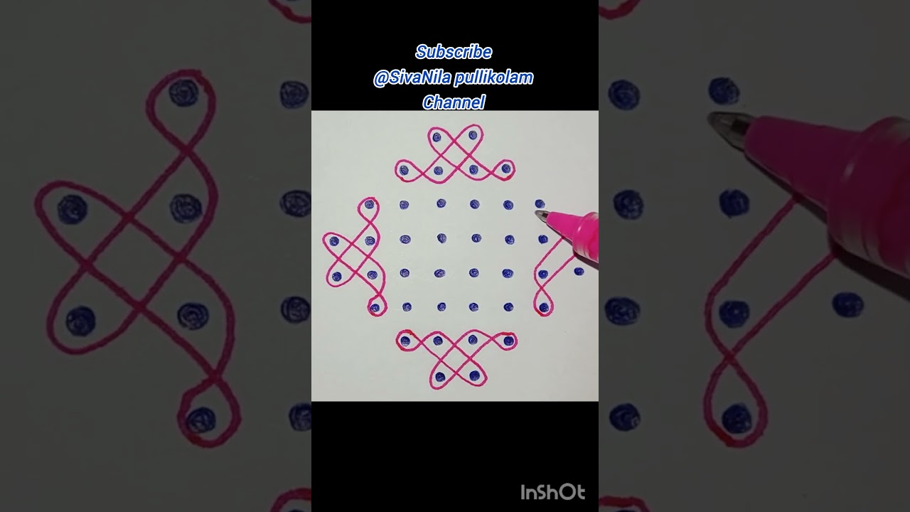 @Simple muggulu kolam/Easy Sikku kolam/Best kolam/Pullikolam/shorts ✍️...