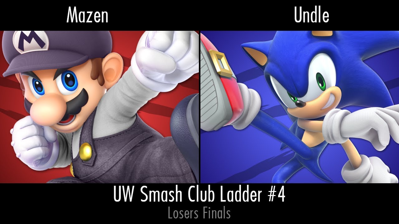 Mazen (Mario) vs. Undle (Sonic, Piranha Plant) - UW Smash Club Ladder 4  Losers Semi Finals