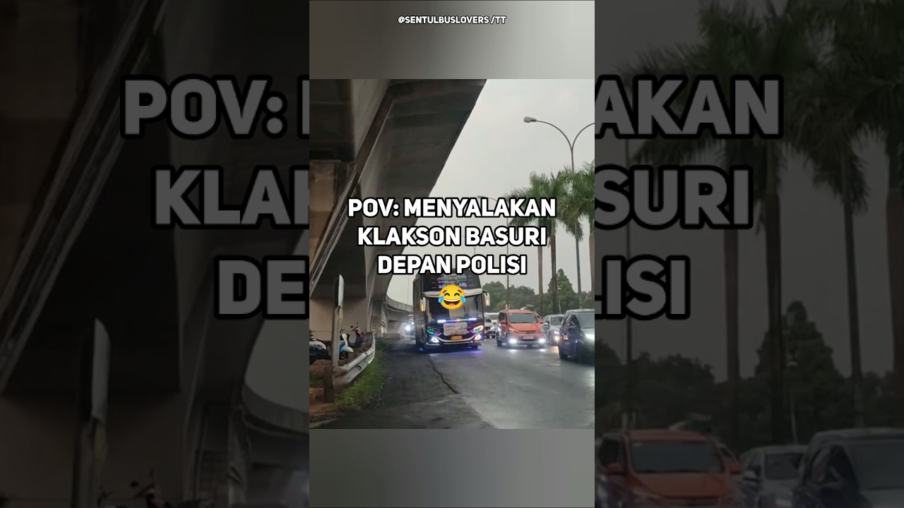 Momen lucu Bus Telolet Basuri #ngakak #lucu #meme #yuhuKocak #teloletbasuri