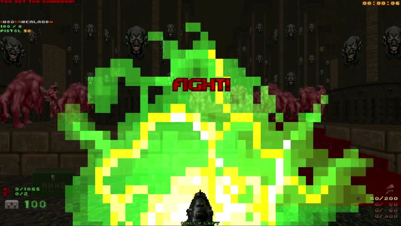 [Doom II] Chillax map04, 2 player uv-max in 12:09 with Blue Cultist (+itemrespawn)