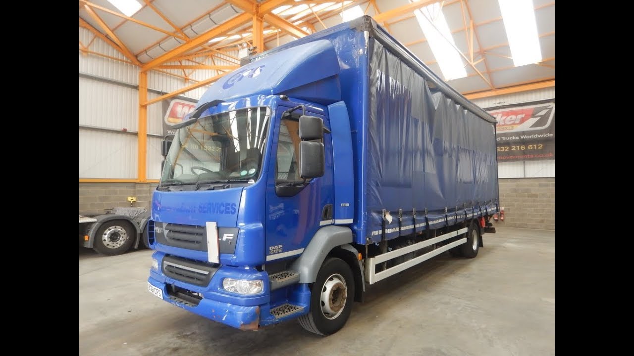 DAF LF55.220 EURO 5, 4X2, 16 TONNE CURTAINSIDER – 2012 - BS61 CFS