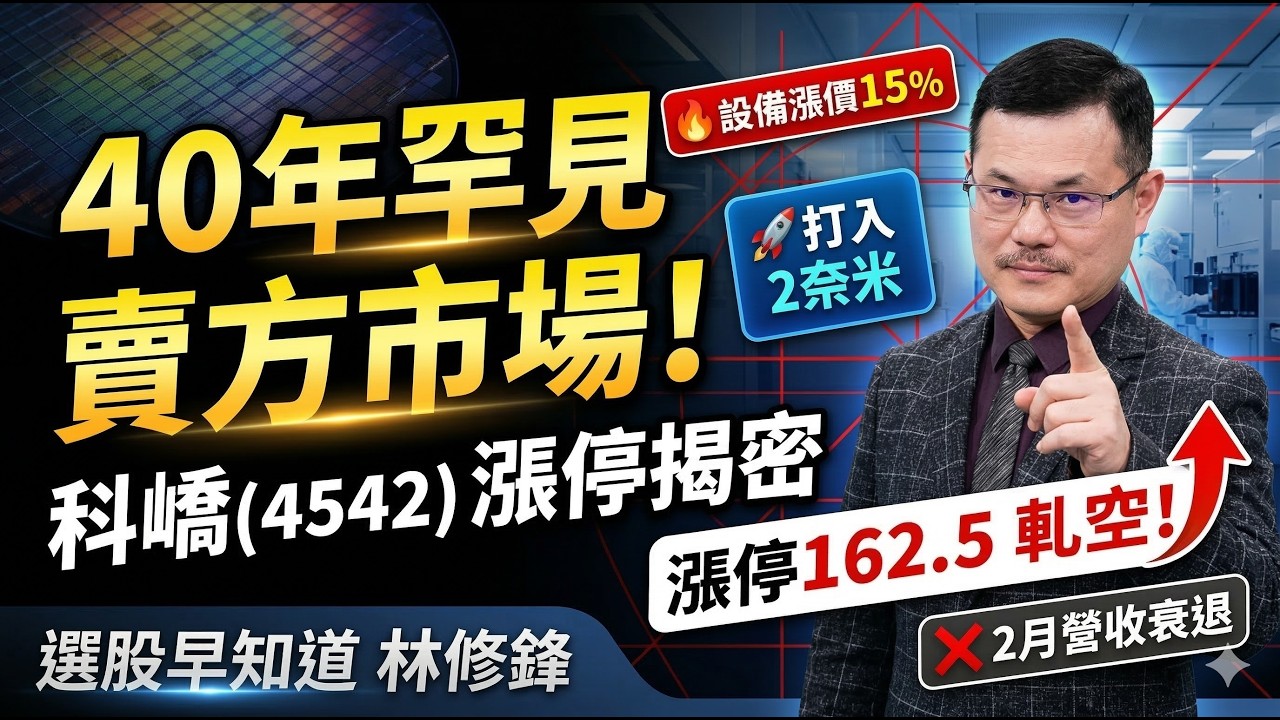 科嶠漲價搶PCB賣方市場！結盟家登賺2奈米商機｜#20260311 #邏輯博弈 #林修鋒 #選股早知道 #理周教育學苑 #理財周刊 #2奈米 #FOUP #PCB #科嶠 #家登 #COWOS #AI