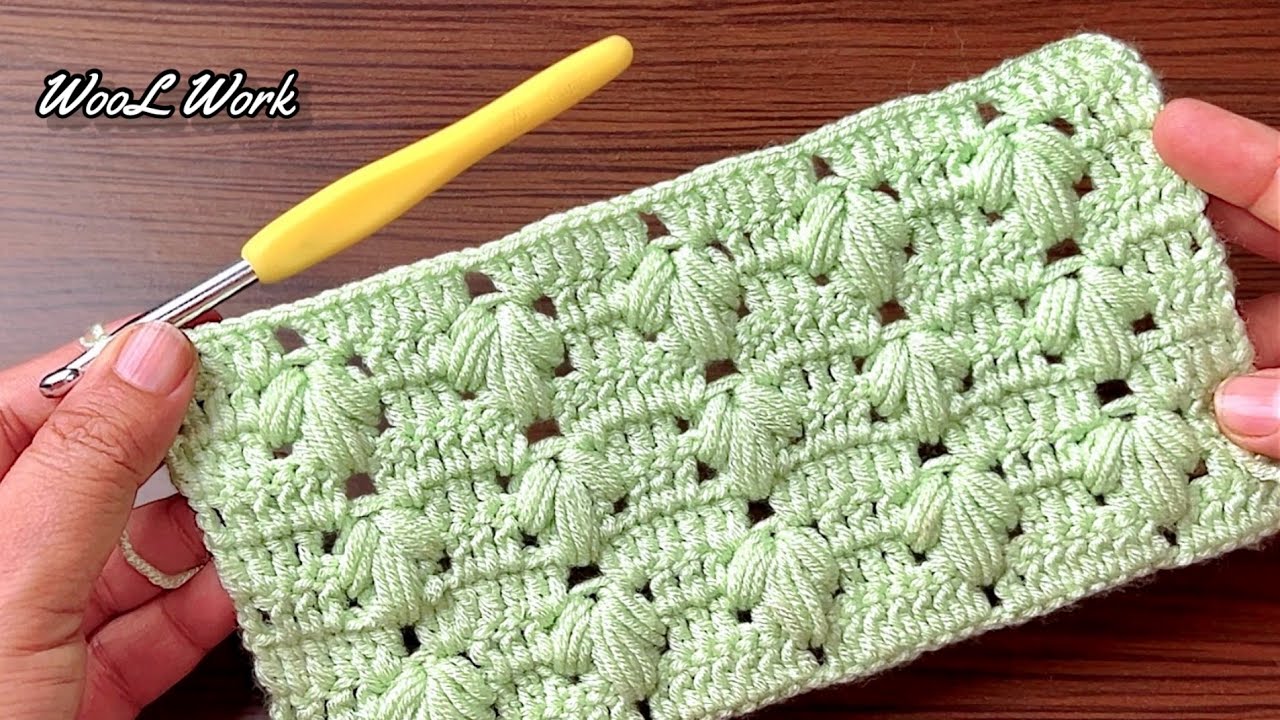 Beautiful Crochet Stitch for Baby Blanket, the easiest and fastest Crochet Pattern for beginners