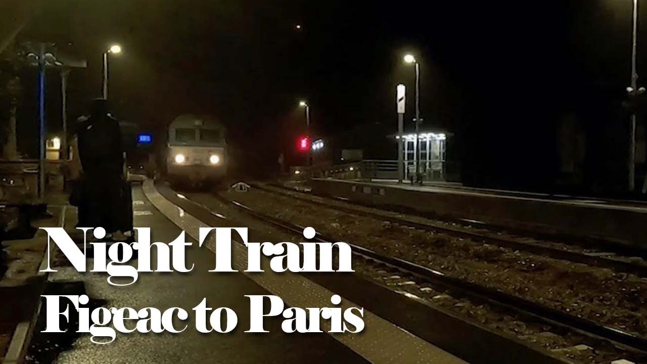 Night train from Figeac to Paris