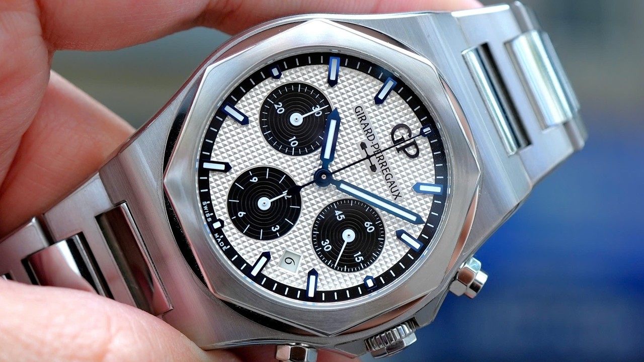 [Đẹp] Girard Perregaux Laureato Chronograph 42mm 81020-11-131-11A | Hotline 0982298881